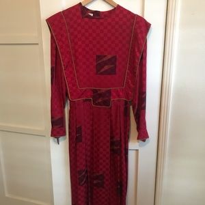 1980's silk dress